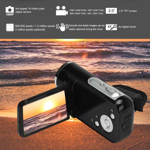 camcorders portable digital camera camcorder full hd 720p 16mp video fixed lens 4x zoom professional ultra-light 
camcorders portable digital camera camcorder full hd 720p 16mp video fixed lens 4x zoom professional ultra-light