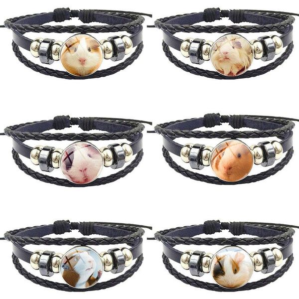 charm bracelets vintage jewelry with plated glass cabochon maxi black leather bracelet bangle for schoolgirl guinea pig design, Golden;silver
charm bracelets vintage jewelry with plated glass cabochon maxi black leather bracelet bangle for schoolgirl guinea pig design, Golden;silver