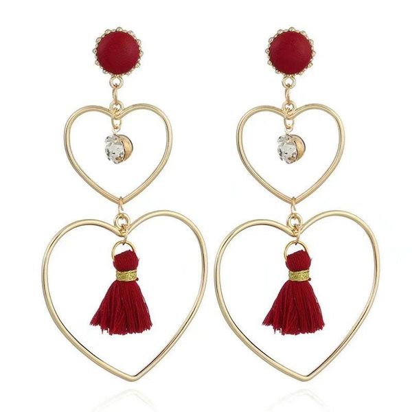 brinco fringe pendientes mujer moda drop dangle earrings for women big heart crystal jewelry long tassel earrings, Silver
brinco fringe pendientes mujer moda drop dangle earrings for women big heart crystal jewelry long tassel earrings, Silver