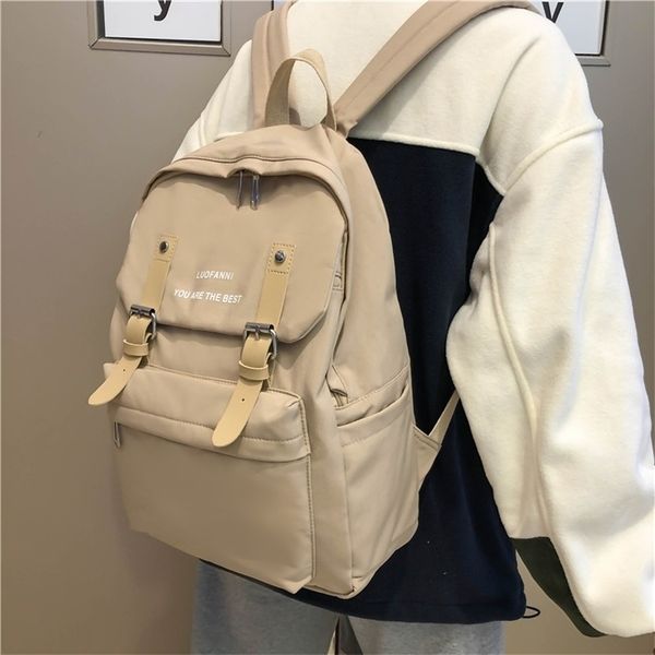 fashion backpack waterproof women nylon shoulder bag trend female bagpack large school teenager student 211215
fashion backpack waterproof women nylon shoulder bag trend female bagpack large school teenager student 211215