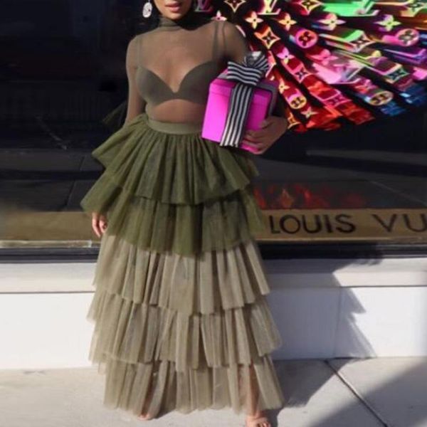 skirts 2021 fashion multicolor tiered tulle skirt elastic waistline women plus size saia longa faldas custom made, Black
skirts 2021 fashion multicolor tiered tulle skirt elastic waistline women plus size saia longa faldas custom made, Black