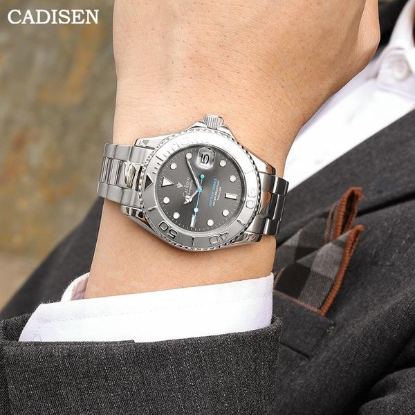 wristwatches cadisen 40mm men mechanical watch luxury 100m waterproof swimming luminous sapphire crystal silver automatic wrist, Slivery;brown
wristwatches cadisen 40mm men mechanical watch luxury 100m waterproof swimming luminous sapphire crystal silver automatic wrist, Slivery;brown