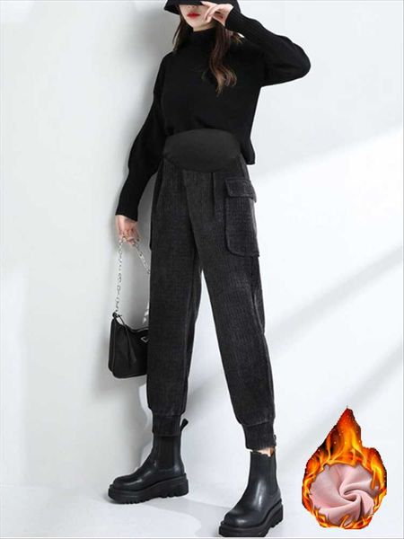 poungdudu 2021 winter maternity pants for pregnant women belly support cargo trousers casual velvet thicken loose office lady bottoms, White
poungdudu 2021 winter maternity pants for pregnant women belly support cargo trousers casual velvet thicken loose office lady bottoms, White