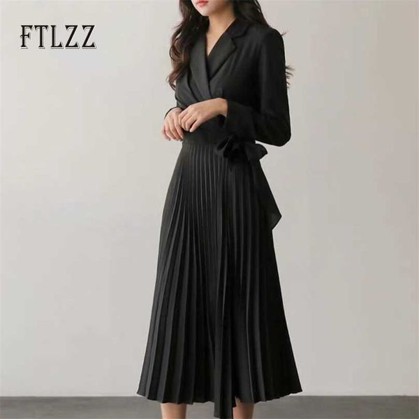 vintage black pleated dress women slim v neck fashion spring autumn long robe vestidos ladies elegant bandage dresses clothes 210525, Black;gray
vintage black pleated dress women slim v neck fashion spring autumn long robe vestidos ladies elegant bandage dresses clothes 210525, Black;gray