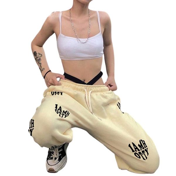 women's pants & capris casual loose-fitting trousers with pockets light yellow letters printed pattern elastic high waist drawstring, Black;white
women's pants & capris casual loose-fitting trousers with pockets light yellow letters printed pattern elastic high waist drawstring, Black;white