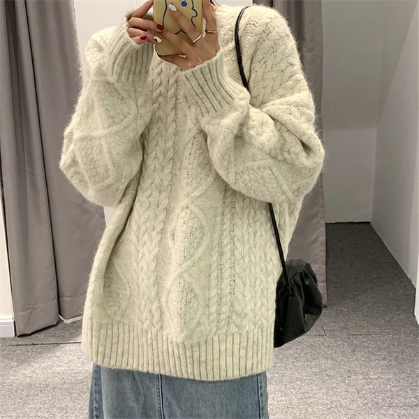 sweaters mohair high waist thicken fashion vintage jumpers winter retro chic all-match warm women knitted sweaters, White;black
sweaters mohair high waist thicken fashion vintage jumpers winter retro chic all-match warm women knitted sweaters, White;black