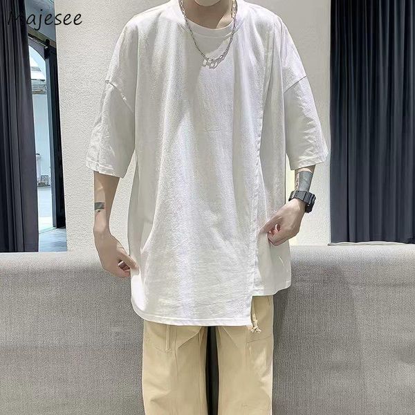 men's t-shirts irregular side-split men half-sleeved harajuku high street handsome teens loose summer designs all-match tees chic, White;black
men's t-shirts irregular side-split men half-sleeved harajuku high street handsome teens loose summer designs all-match tees chic, White;black