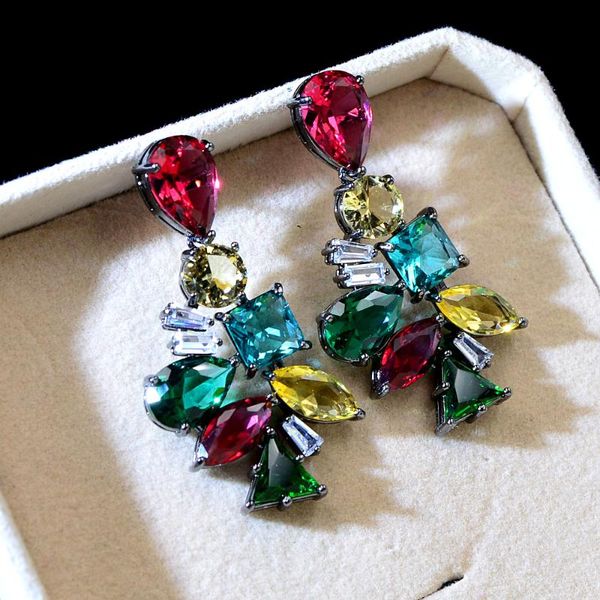 dangle & chandelier cinkile square cubic zirconia sparking drop earrings for women fashion copper bridal luxury jewelry 3 colors avaialble, Silver
dangle & chandelier cinkile square cubic zirconia sparking drop earrings for women fashion copper bridal luxury jewelry 3 colors avaialble, Silver