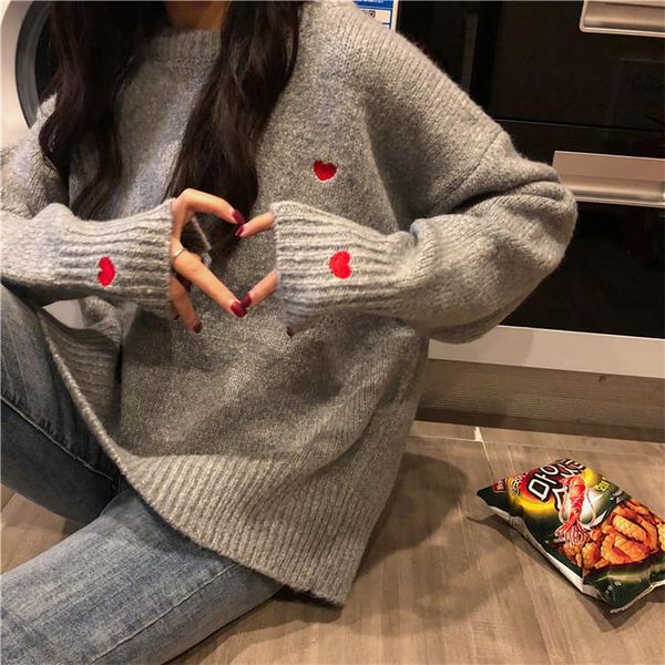 women's sweaters lovely sweet soft all-match puff sleeves 2021 women knitted korea cute chic simple fresh pullovers jumpers, White;black
women's sweaters lovely sweet soft all-match puff sleeves 2021 women knitted korea cute chic simple fresh pullovers jumpers, White;black