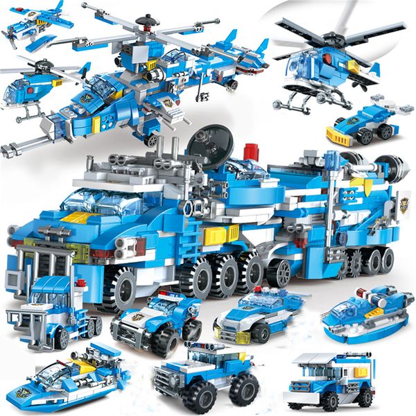 735pcs 9 in 3 city police building blocks vehicle aircraft boy toy educational truck blocks car model bricks kids toys for boys
735pcs 9 in 3 city police building blocks vehicle aircraft boy toy educational truck blocks car model bricks kids toys for boys