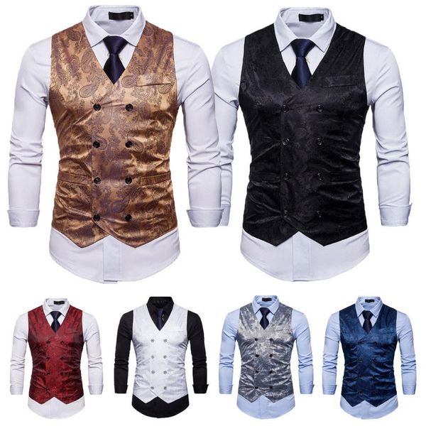 men's vests mens suit vest formal business wedding party tuxedo waistcoat jacket coat top, Black;white
men's vests mens suit vest formal business wedding party tuxedo waistcoat jacket coat top, Black;white
