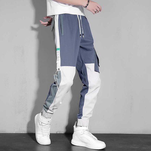 men's pants ankle-length streetwear spring autumn hip hop black blue patchwork casual oversize joggers trouers phxh
men's pants ankle-length streetwear spring autumn hip hop black blue patchwork casual oversize joggers trouers phxh