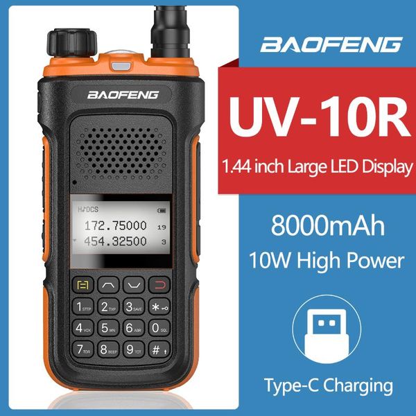 walkie talkie baofeng uv-10r 10w high power ham radios dual band uhf vhf transmitter type c charging two way radio
walkie talkie baofeng uv-10r 10w high power ham radios dual band uhf vhf transmitter type c charging two way radio