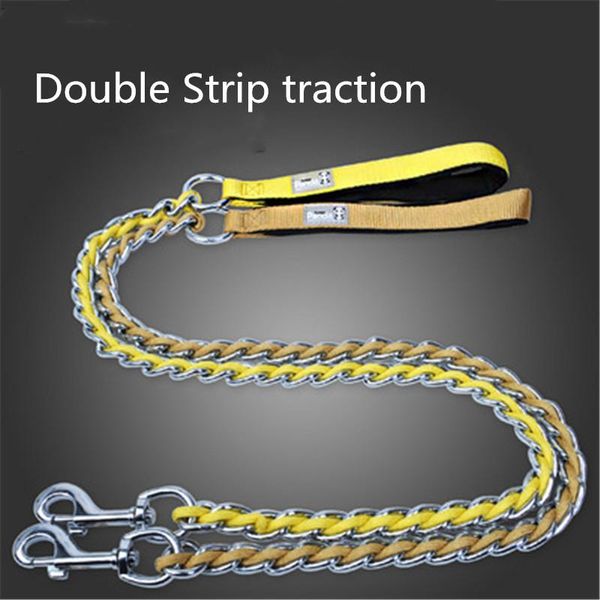 dog with a double leash pet rope nylon+chrome-plated iron four seasons collars & leashes
dog with a double leash pet rope nylon+chrome-plated iron four seasons collars & leashes