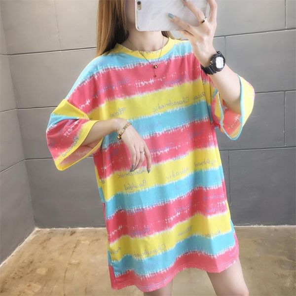 women's t-shirt 2021 summer women t shirt fashion casual o neck short sleeve loose striped print oversized -2xl, White
women's t-shirt 2021 summer women t shirt fashion casual o neck short sleeve loose striped print oversized -2xl, White