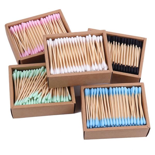 200pcs/box double head cotton swab bamboo sticks disposable buds for beauty makeup nose ears cleaning bath accessory set
200pcs/box double head cotton swab bamboo sticks disposable buds for beauty makeup nose ears cleaning bath accessory set