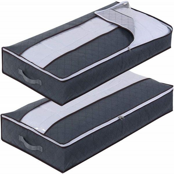 2pack underbed storage bags large size big capacity container organizers foldable zippered under the bed
2pack underbed storage bags large size big capacity container organizers foldable zippered under the bed