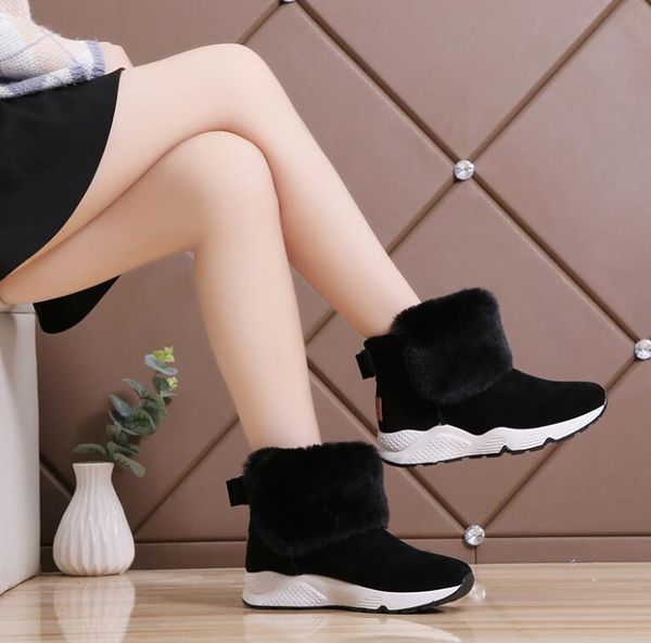 boots winter women's round head fashion thick-bottomed warm flat ladies snow shoes 764l, Black
boots winter women's round head fashion thick-bottomed warm flat ladies snow shoes 764l, Black