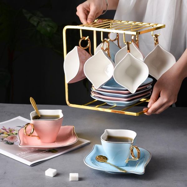 ceramic leaf mouth coffee cup saucer set european style small luxury exquisite tea high-end afternoon flower cups & saucers
ceramic leaf mouth coffee cup saucer set european style small luxury exquisite tea high-end afternoon flower cups & saucers