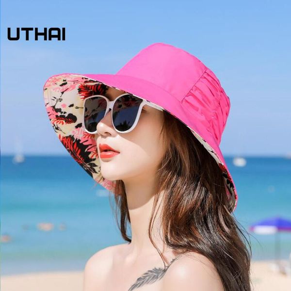 summer style tie-dye bucket hat ladies elastic double-sided fisherman big brim outdoor sunscreen wild wide hats, Blue;gray
summer style tie-dye bucket hat ladies elastic double-sided fisherman big brim outdoor sunscreen wild wide hats, Blue;gray