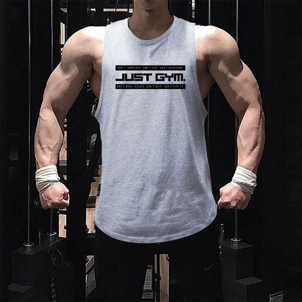 running jerseys vest men bodybuilding tank gym fitness sleeveless shirt cotton stringer singlet undershirt male workout clothing, Black;blue
running jerseys vest men bodybuilding tank gym fitness sleeveless shirt cotton stringer singlet undershirt male workout clothing, Black;blue