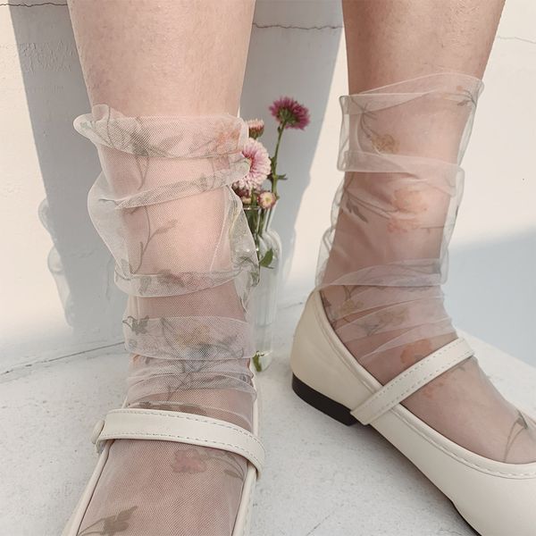 pattkin spring and summer korean thin transparent printing flower mh pile fairy frh medium tube socks, Red;black
pattkin spring and summer korean thin transparent printing flower mh pile fairy frh medium tube socks, Red;black
