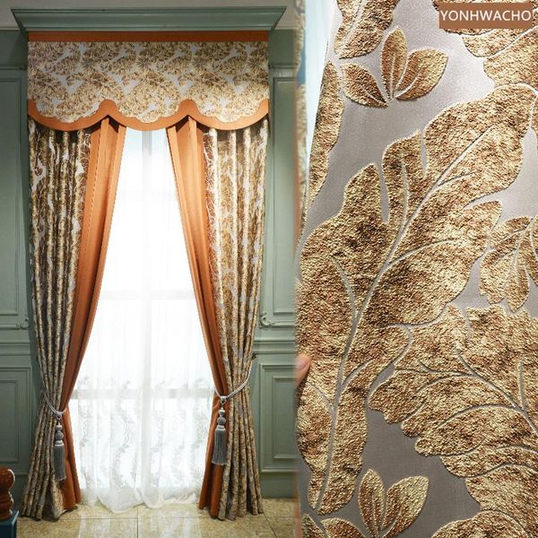 curtain & drapes custom living room villa luxury american thick shading blue gold cloth blackout valance tulle drape c843
curtain & drapes custom living room villa luxury american thick shading blue gold cloth blackout valance tulle drape c843