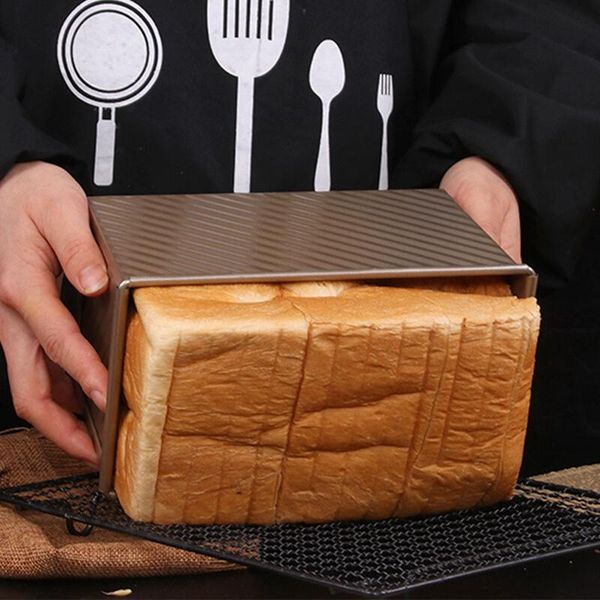 storage bottles & jars toast box rectangular golden corrugated with lid 450g black bread non-stick
storage bottles & jars toast box rectangular golden corrugated with lid 450g black bread non-stick