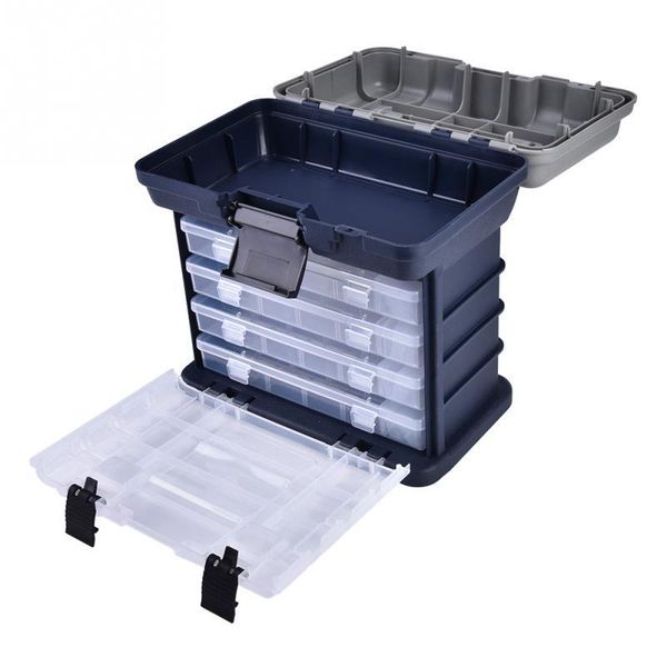 multifunctional organized 27 * 26.5 17.5cm fishing tackle box 4 layers plastic lure accessories
multifunctional organized 27 * 26.5 17.5cm fishing tackle box 4 layers plastic lure accessories