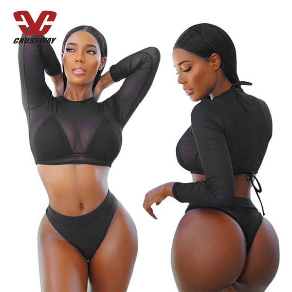 women high waist bikini swimwear 2021 sun protective clothing long sleeve cotton gauze out bathing suit swimsuit mesh cover up beachwear sw
women high waist bikini swimwear 2021 sun protective clothing long sleeve cotton gauze out bathing suit swimsuit mesh cover up beachwear sw