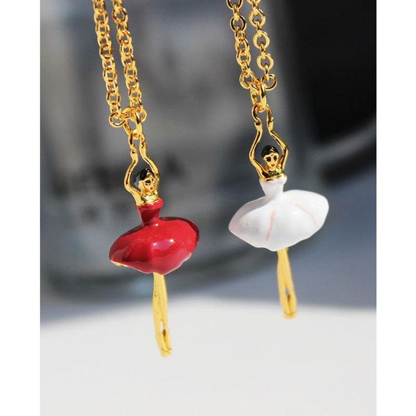 pendant necklaces for women red dancing ballet girl neck chain female jewelry wholesale gift white gold plated, Silver
pendant necklaces for women red dancing ballet girl neck chain female jewelry wholesale gift white gold plated, Silver
