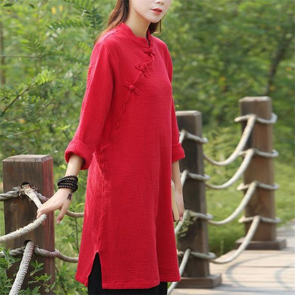 casual dresses plus size women solid cotton linen button stand collar summer dress vintage full sleeve mid-calf -6xl, Black;gray
casual dresses plus size women solid cotton linen button stand collar summer dress vintage full sleeve mid-calf -6xl, Black;gray