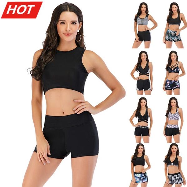 plus size bikini women solid swimwear sport style swimsuit shorts biquini high waist tankini crop bathing suit neck pad women's, White;black
plus size bikini women solid swimwear sport style swimsuit shorts biquini high waist tankini crop bathing suit neck pad women's, White;black