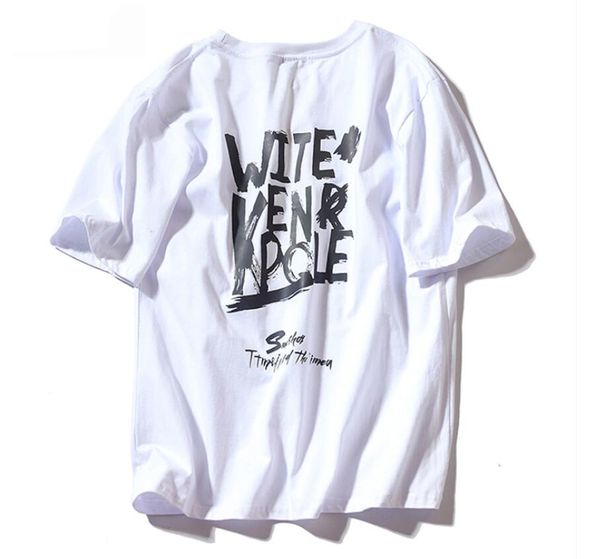casual loose men's t-shirts pure cotton embroidery with short sleeves tees trend the classic short-sleeved clothe, White;black
casual loose men's t-shirts pure cotton embroidery with short sleeves tees trend the classic short-sleeved clothe, White;black