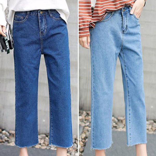 women's jeans arrival womens high waist long straight leg denim loose plain casual thin slim fashion store, Blue
women's jeans arrival womens high waist long straight leg denim loose plain casual thin slim fashion store, Blue