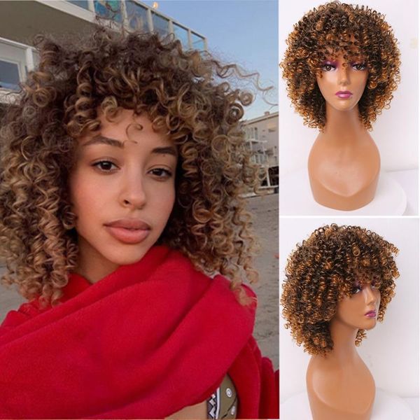 synthetic wigs short curly hair afro kinky with bangs for black women soft natural heat resistant fiber wig cosplay
synthetic wigs short curly hair afro kinky with bangs for black women soft natural heat resistant fiber wig cosplay