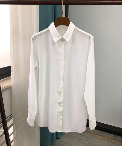 silk women soft shirt long sleeve simple ladies office wear blouse female clothes with buttons women's blouses & shirts, White
silk women soft shirt long sleeve simple ladies office wear blouse female clothes with buttons women's blouses & shirts, White