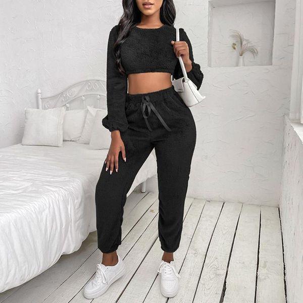 women's two piece pants 2021 autumn trouser suit casual fashion commuter simple style pure color short plush sports two-piece sets, White
women's two piece pants 2021 autumn trouser suit casual fashion commuter simple style pure color short plush sports two-piece sets, White