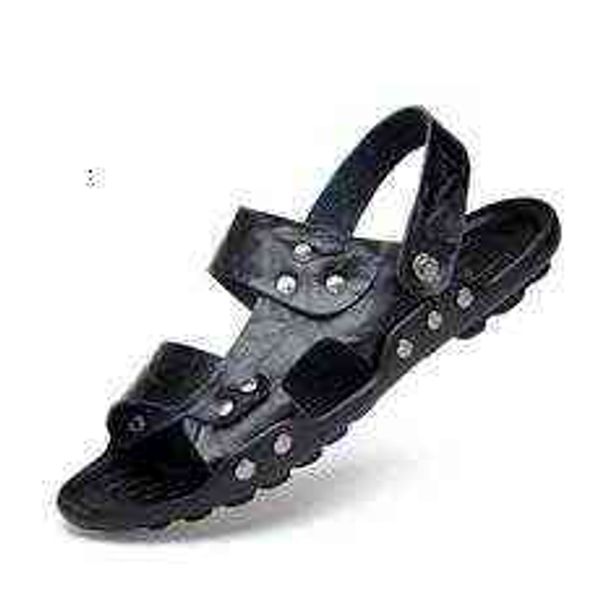 tangzuo shoes a6807 sandals, 40 , 36-47 standard leather yards, two-layer leather, black, brown and blue