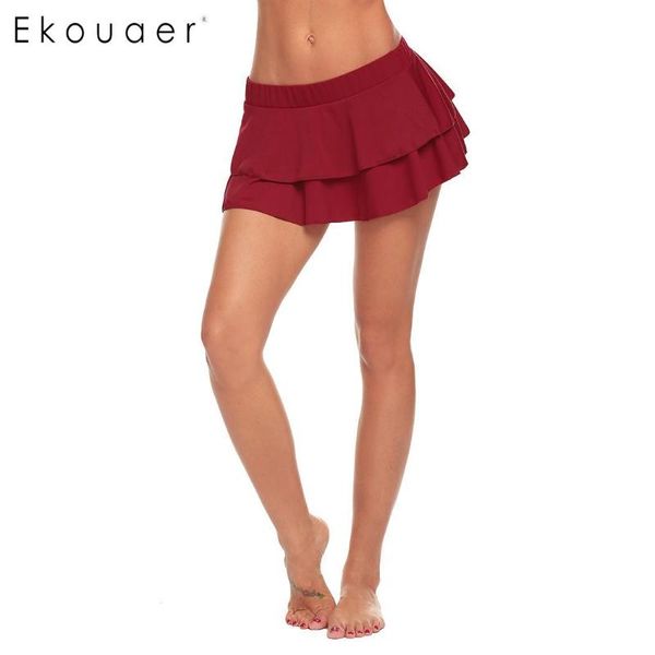 ekouaer women mini skirt short nightwear double ruffle layered elastic cosplay student uniform pleated skirts, Black
ekouaer women mini skirt short nightwear double ruffle layered elastic cosplay student uniform pleated skirts, Black