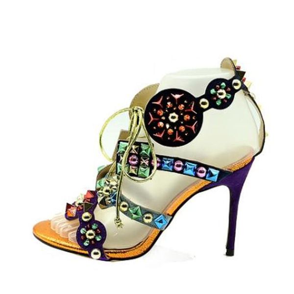 bohemia sandalias mujer 2021 fashion colorful rivets high heel sandals punk style lace up open toe party shoes woman dress, Black
bohemia sandalias mujer 2021 fashion colorful rivets high heel sandals punk style lace up open toe party shoes woman dress, Black