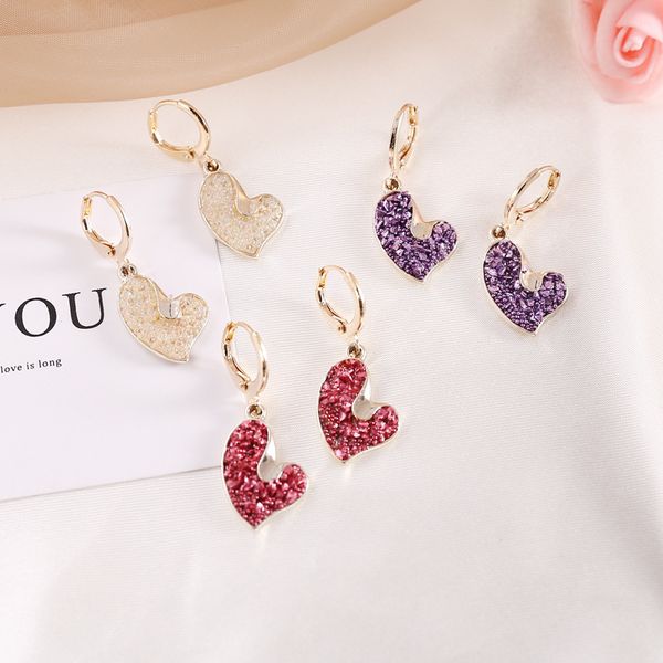 factory wholesale jewelry love frosted multicolor female personality versatile fashion temperament earrings e247 party gift
factory wholesale jewelry love frosted multicolor female personality versatile fashion temperament earrings e247 party gift