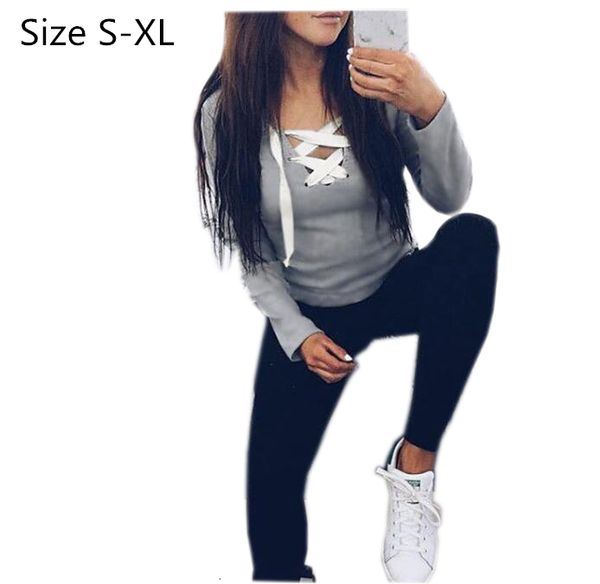 women's hoodies & sweatshirts casual kawaii women fashion long sleeve v -neck bandage shirts 0d4s, Black
women's hoodies & sweatshirts casual kawaii women fashion long sleeve v -neck bandage shirts 0d4s, Black