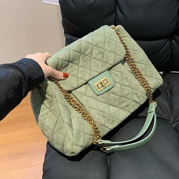 evening bags fashion quilted scrub pu leather crossbody for women 2021 small chain designer shoulder purses and handbags 7727
