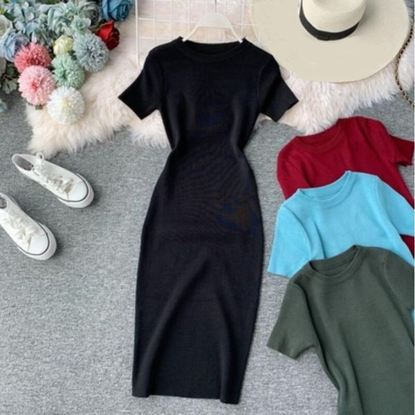 autumn summer sweater bodycon dress solid color women knitted female short sleeve o-neck slim vestidos jw9959 casual dresses, Black;gray
autumn summer sweater bodycon dress solid color women knitted female short sleeve o-neck slim vestidos jw9959 casual dresses, Black;gray