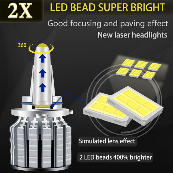 car headlights 2pcs led headlight h1 h7 9005 9006 h10 h11 9012 bulb 6000lm/pair 6000k quartz tube waterproof head lamp
car headlights 2pcs led headlight h1 h7 9005 9006 h10 h11 9012 bulb 6000lm/pair 6000k quartz tube waterproof head lamp