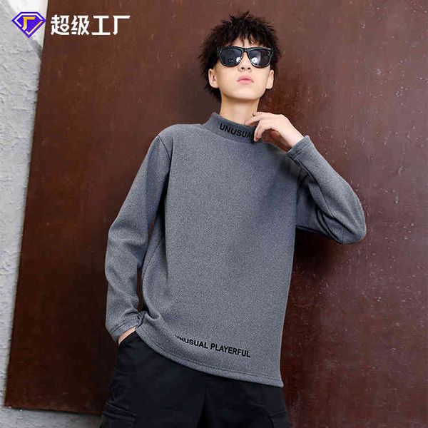 men's sweater autumn and winter new youth plush long sve bottoming shirt cold proof de veet semi high neck t-shirt, Black
men's sweater autumn and winter new youth plush long sve bottoming shirt cold proof de veet semi high neck t-shirt, Black