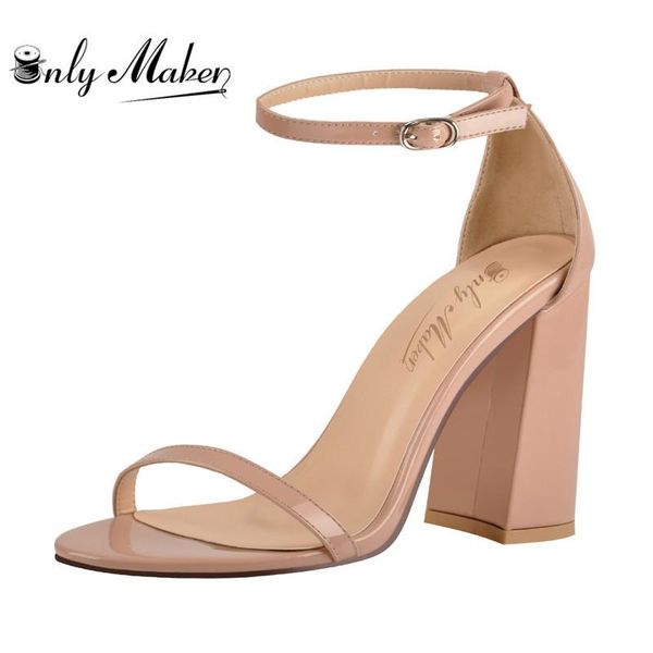 onlymaker women's peep toe ankle strap single band summer sandals chunky block heel buckle closure formal office casual plus siz, Black
onlymaker women's peep toe ankle strap single band summer sandals chunky block heel buckle closure formal office casual plus siz, Black