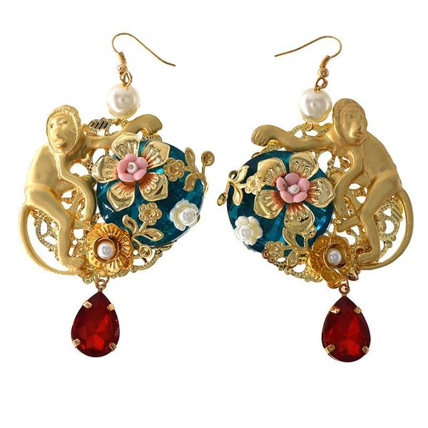 dangle & chandelier 1pair victoria retro court style baroque pearl oil painting tassel flower ear drop earring stud women fashion accessorie, Silver
dangle & chandelier 1pair victoria retro court style baroque pearl oil painting tassel flower ear drop earring stud women fashion accessorie, Silver