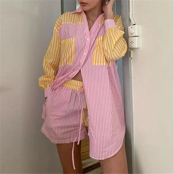 women's tracksuits summer beach striped shorts set women casual blouse shirt and mini suit two piece sets tracksuit loungewear, Gray
women's tracksuits summer beach striped shorts set women casual blouse shirt and mini suit two piece sets tracksuit loungewear, Gray